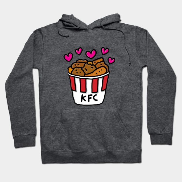 KFC lover Hoodie by Happy Sketchy